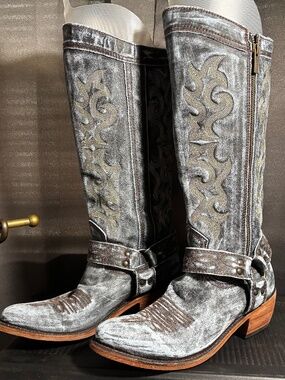 LIBERTY Black - Vintage Grafito Tall Women's Boots Size 9 Grey